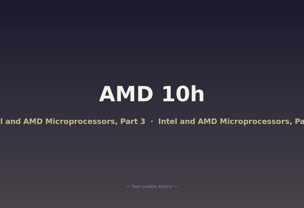 AMD 10h