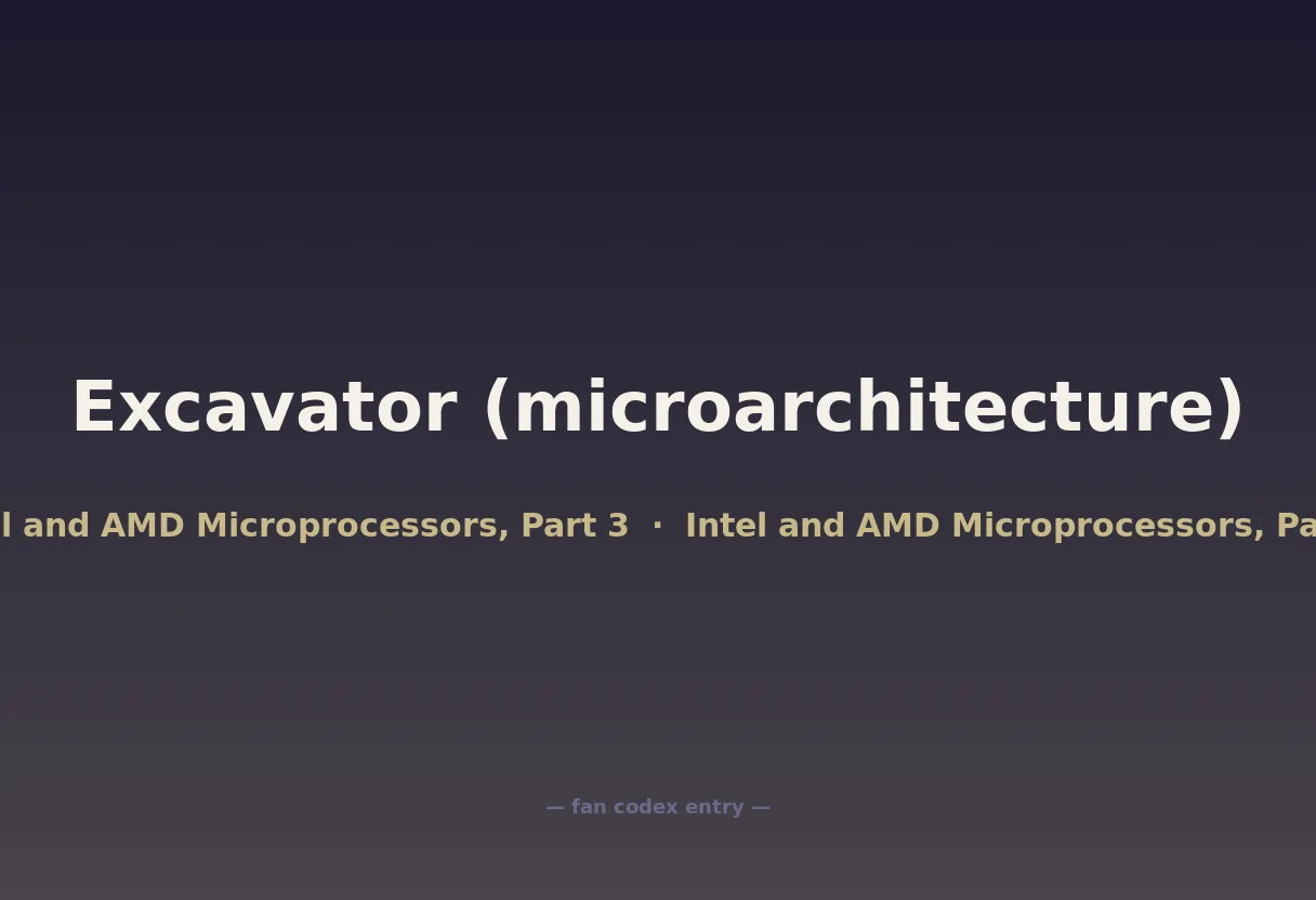 Excavator (microarchitecture)