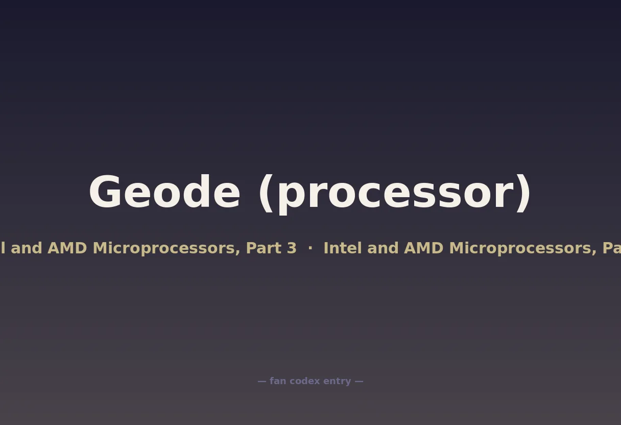 Geode (processor)
