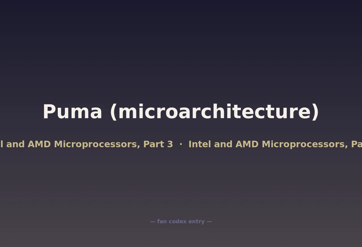 Puma (microarchitecture)