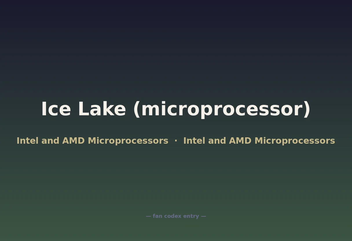 Ice Lake (microprocessor)
