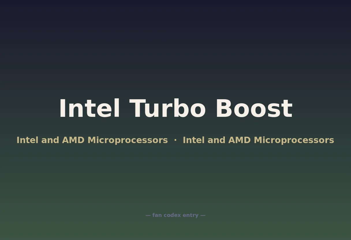 Intel Turbo Boost