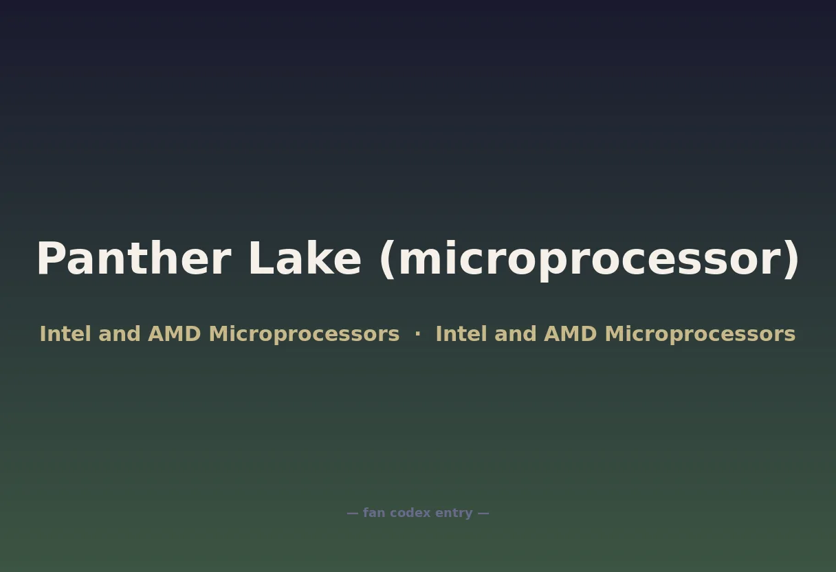 Panther Lake (microprocessor)