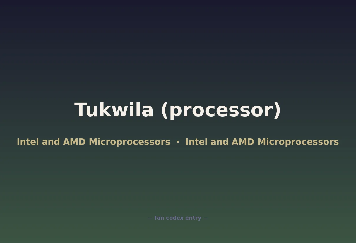 Tukwila (processor)
