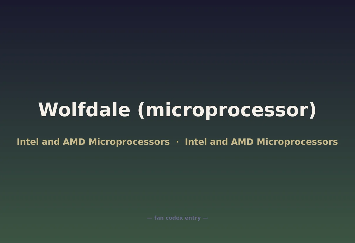 Wolfdale (microprocessor)