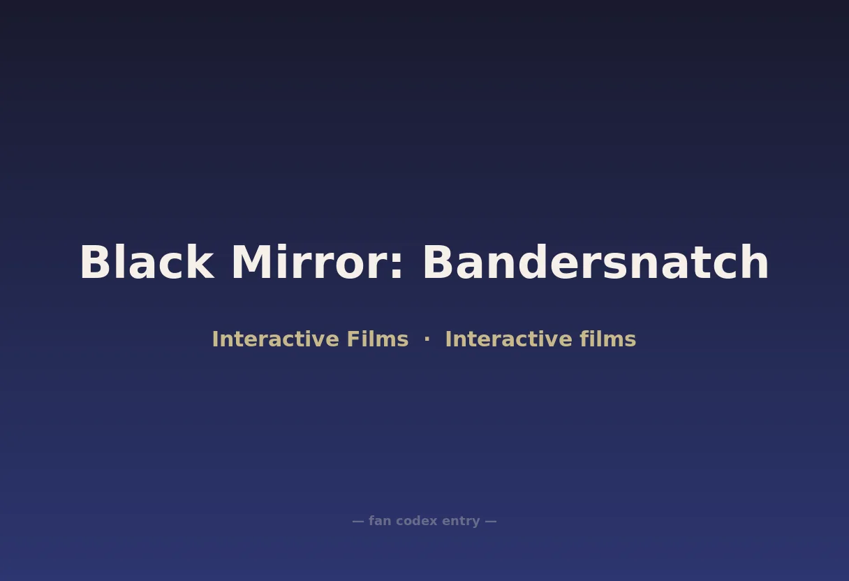 Black Mirror: Bandersnatch