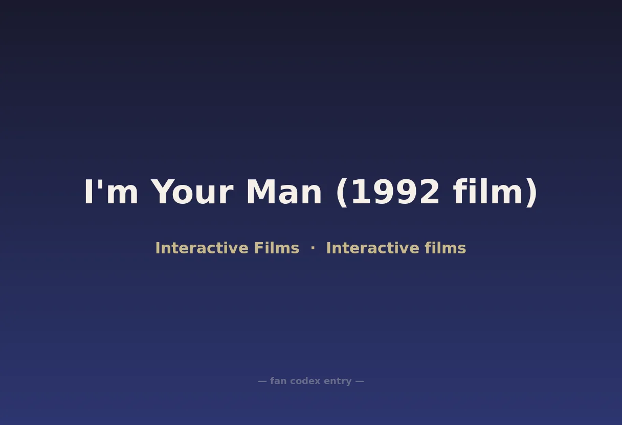I'm Your Man (1992 film)
