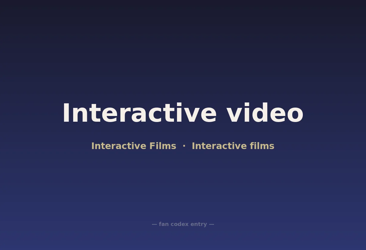 Interactive video