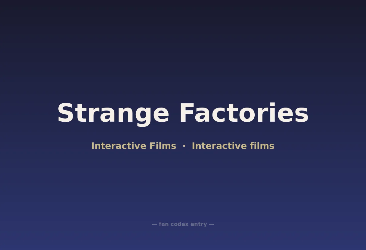 Strange Factories