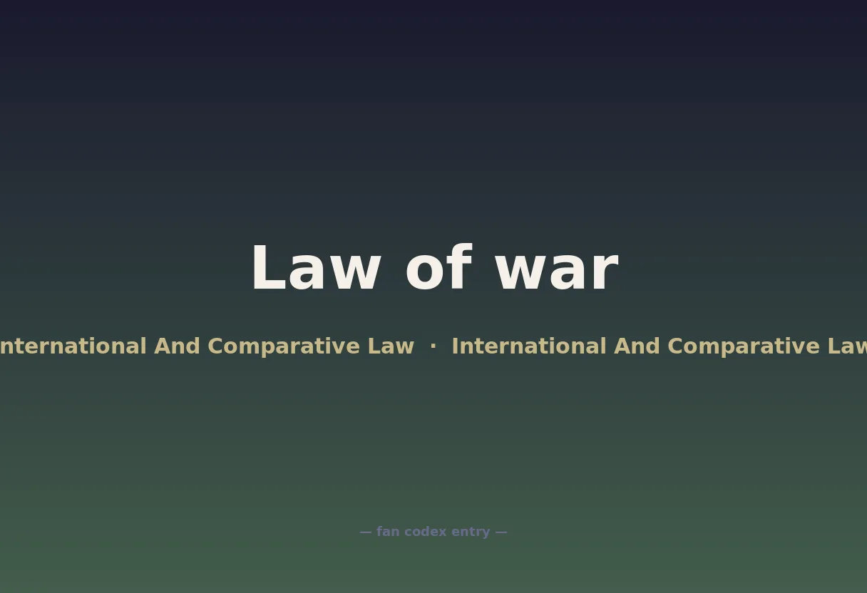 Law of war