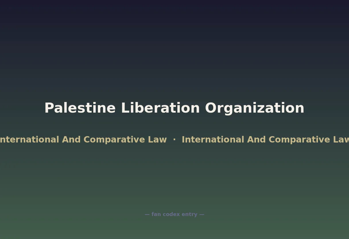Palestine Liberation Organization