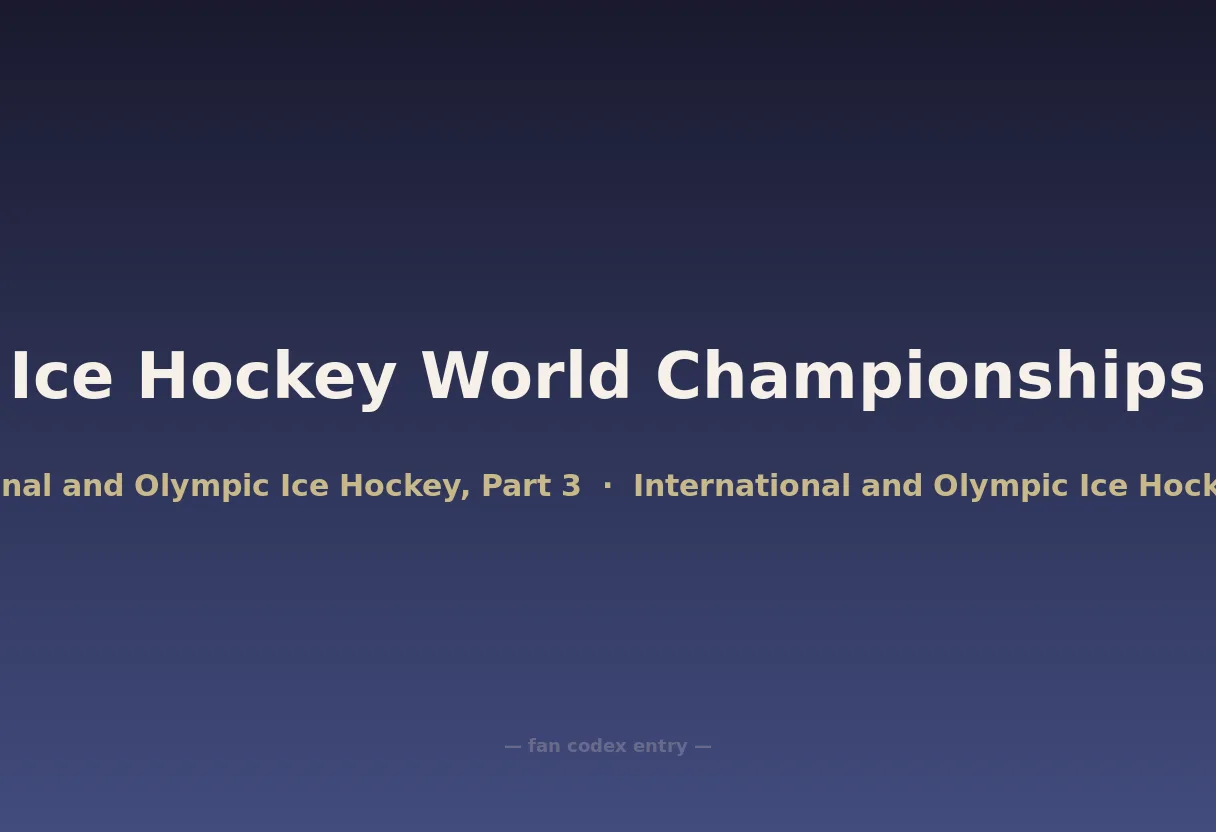 Ice Hockey World Championships