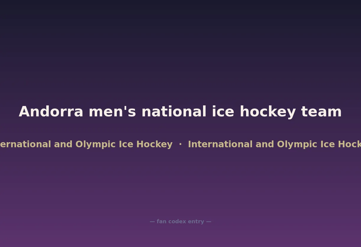 Andorra men's national ice hockey team