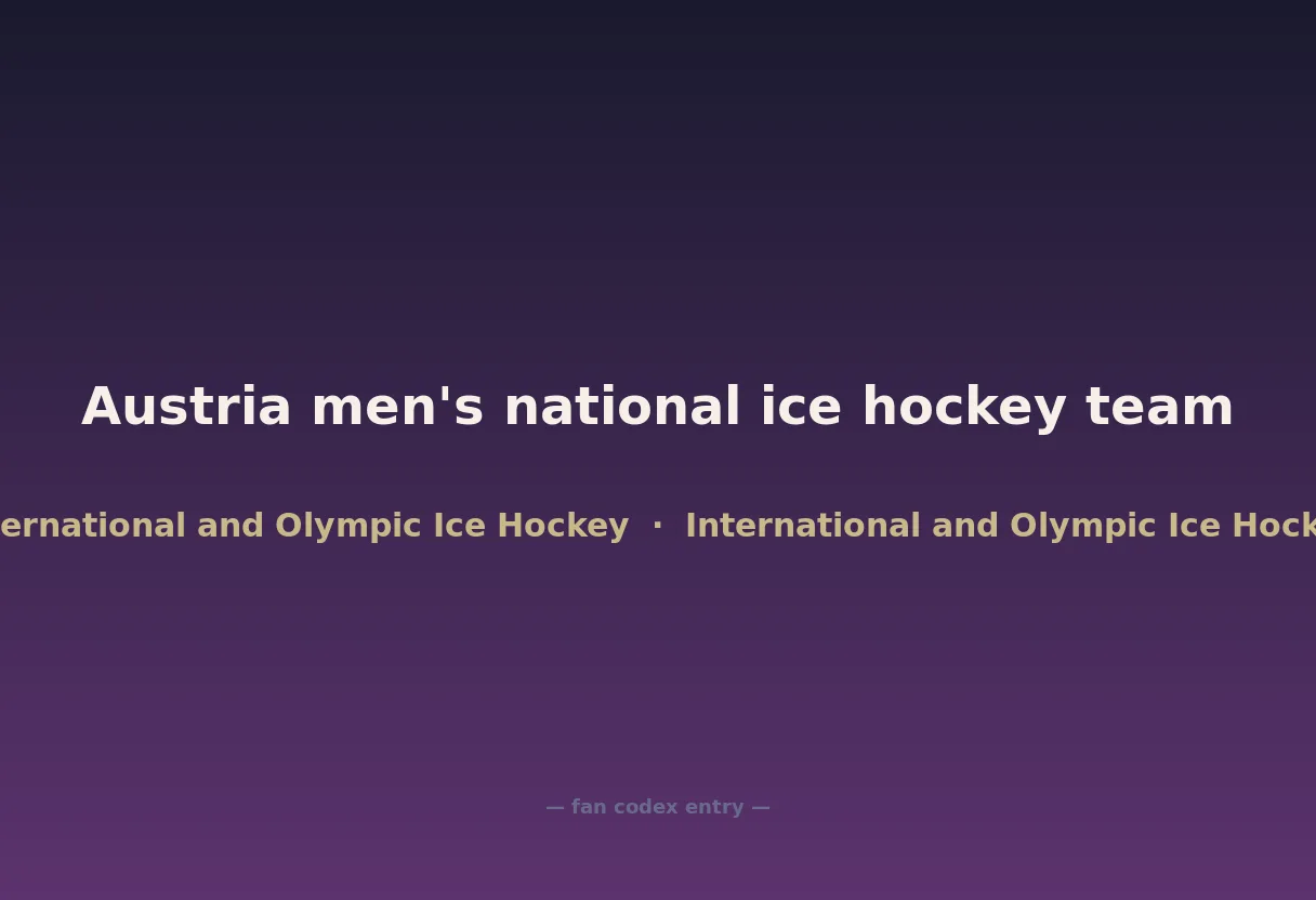 Austria men's national ice hockey team
