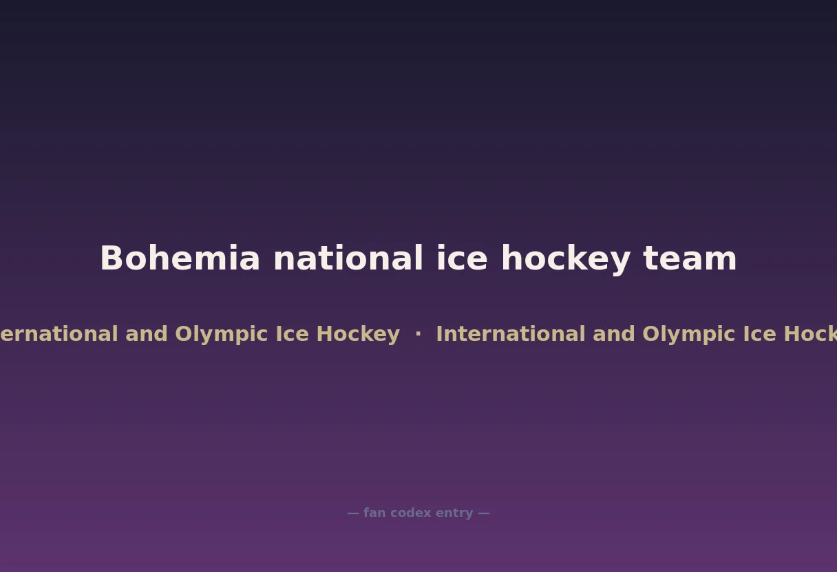 Bohemia national ice hockey team