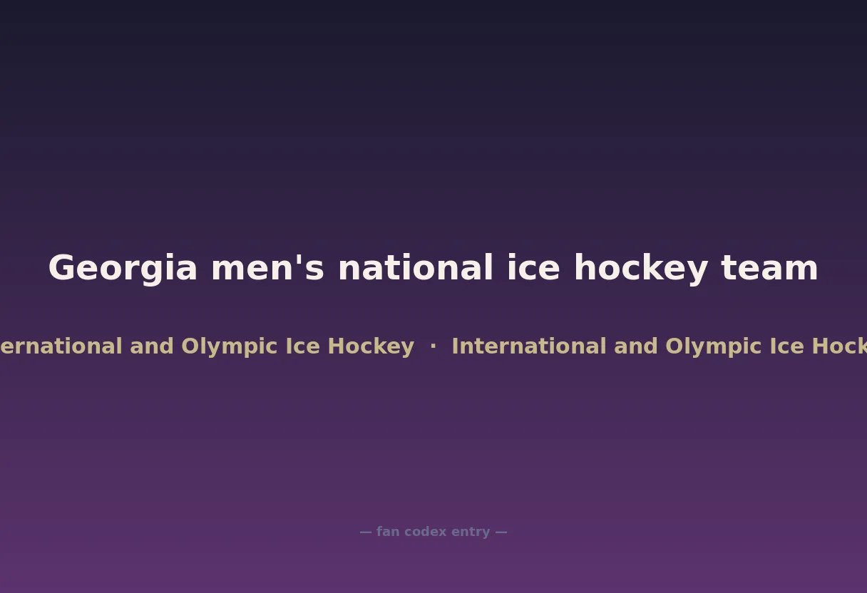 Georgia men's national ice hockey team