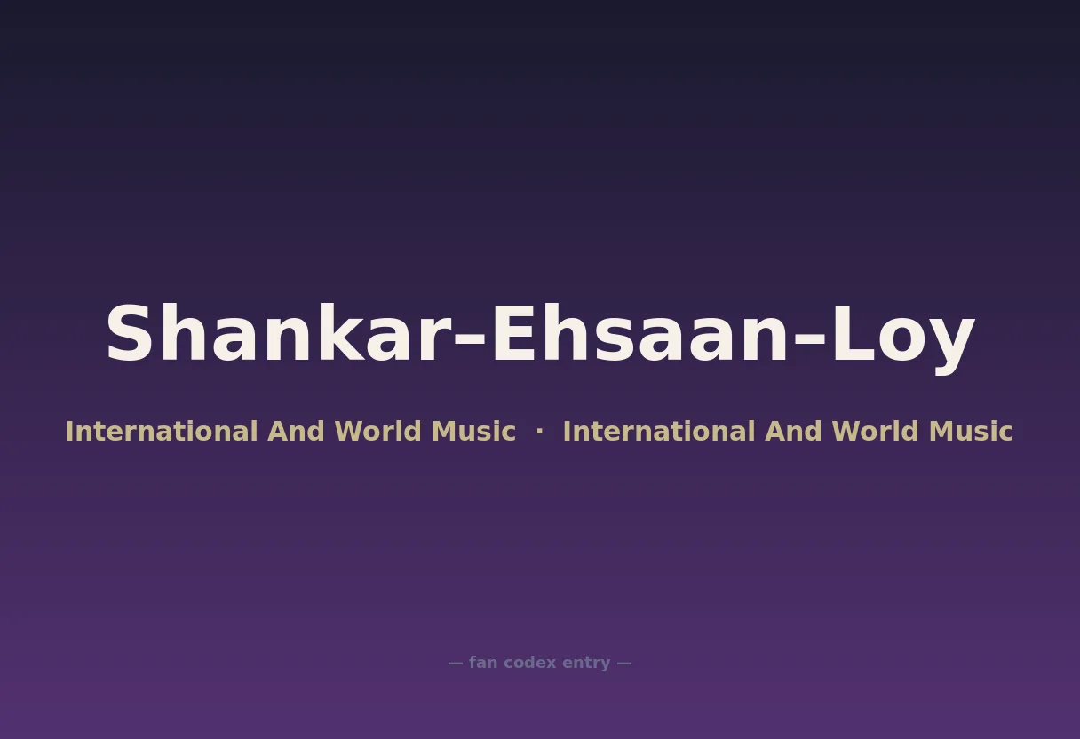 Shankar–Ehsaan–Loy