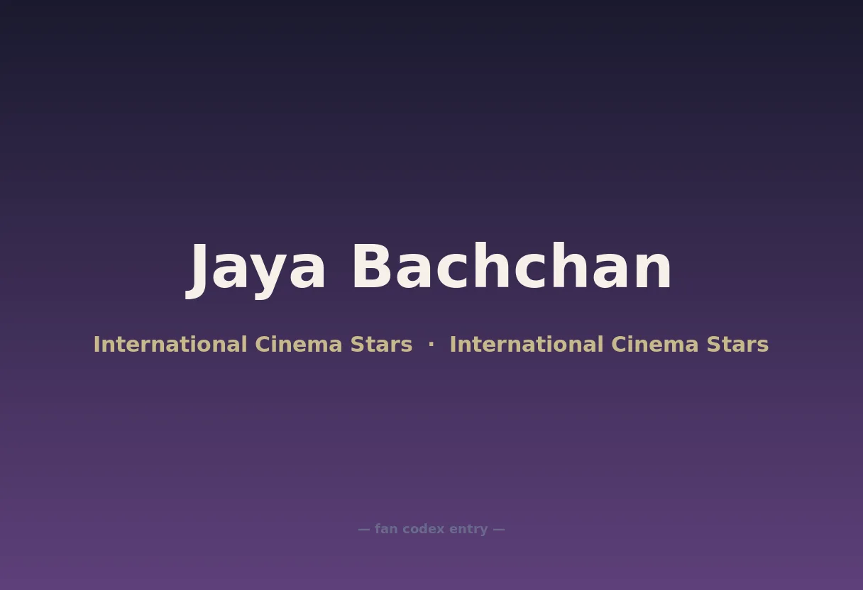 Jaya Bachchan