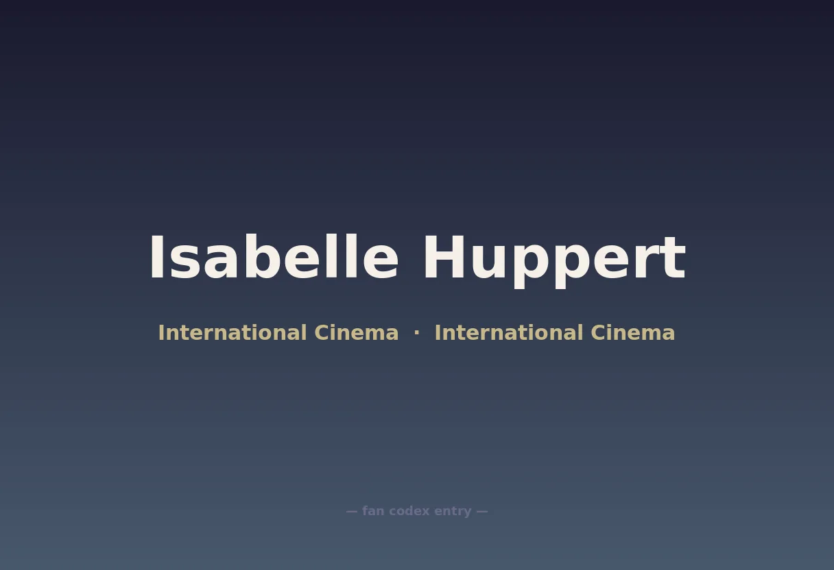 Isabelle Huppert