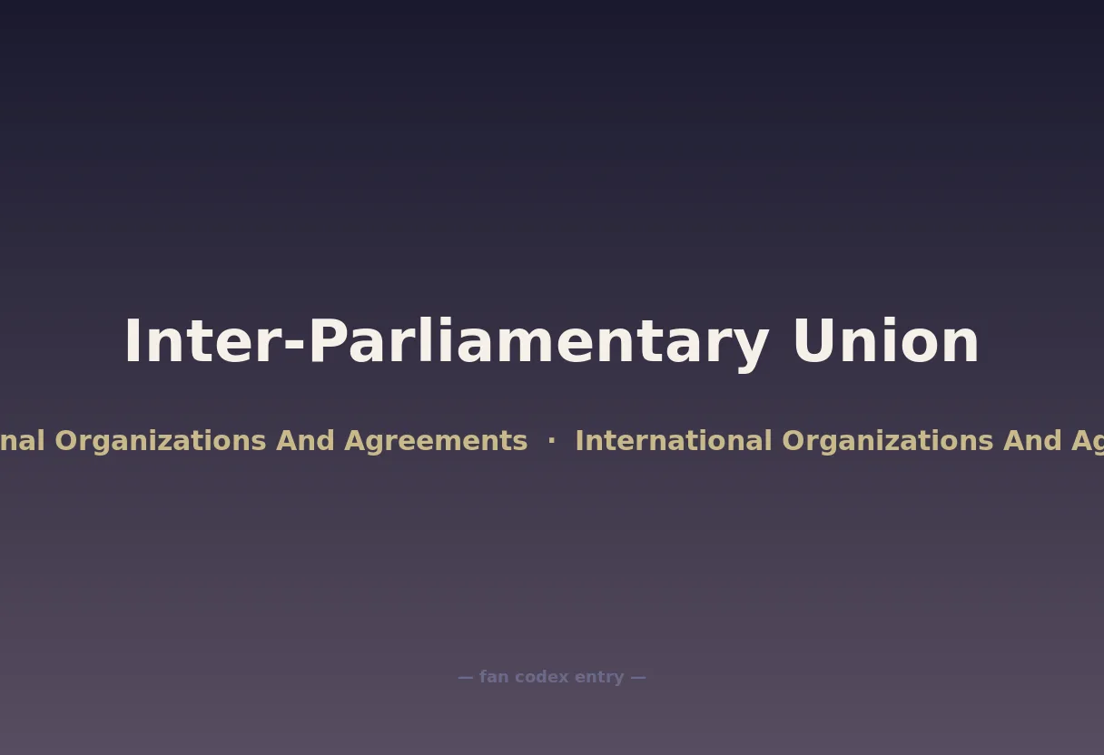 Inter-Parliamentary Union