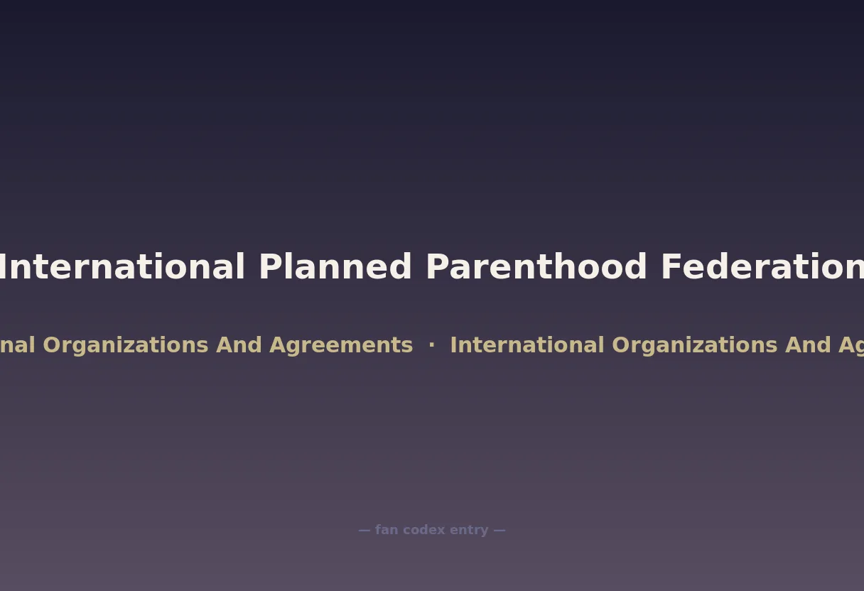 International Planned Parenthood Federation