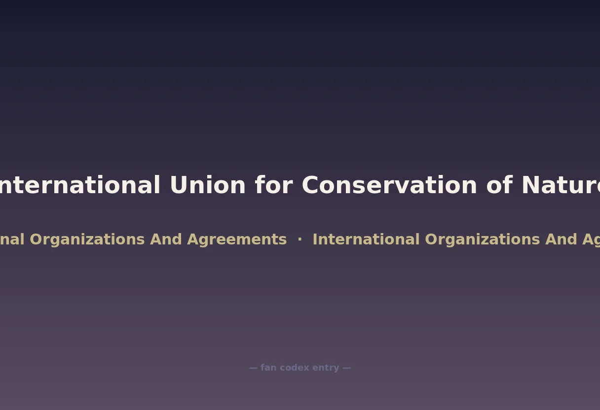 International Union for Conservation of Nature