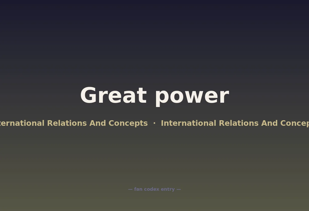 Great power