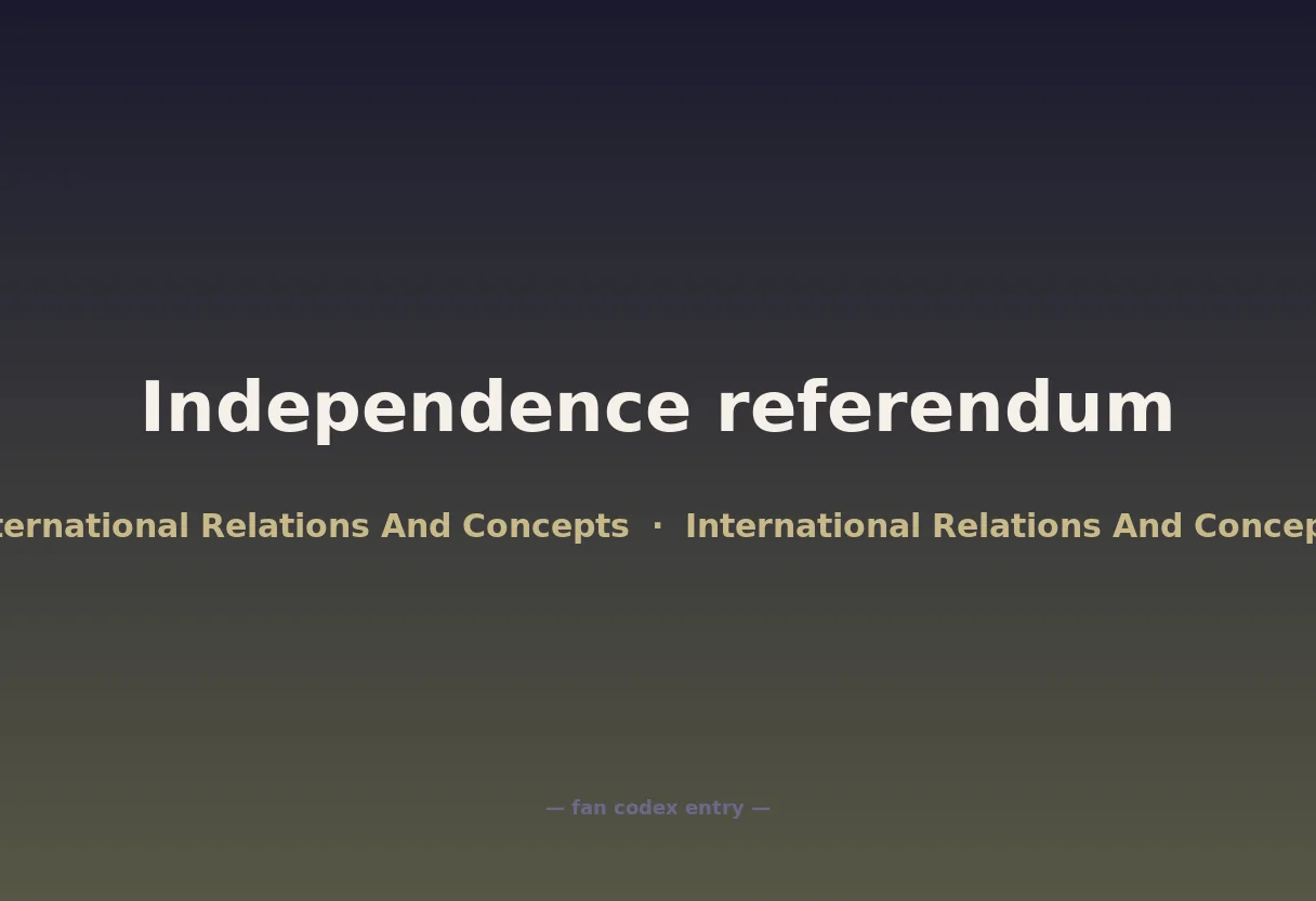 Independence referendum