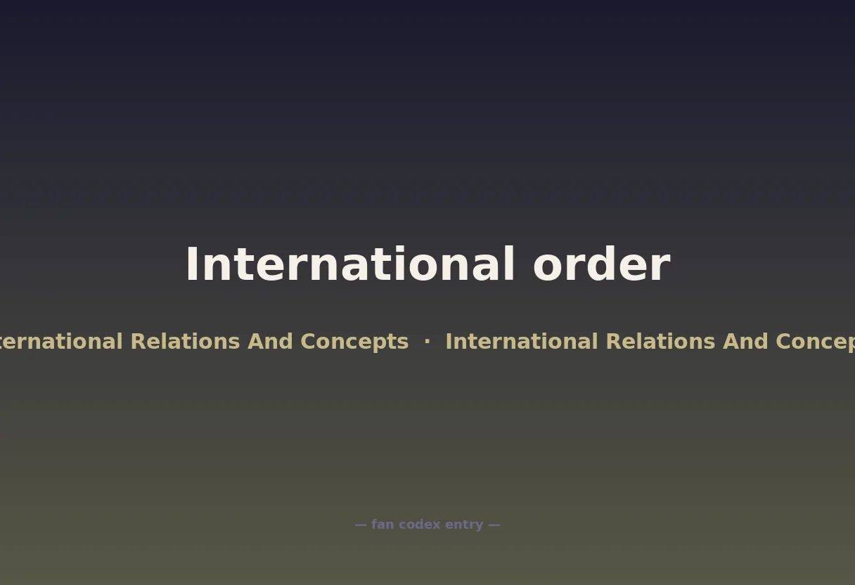 International order