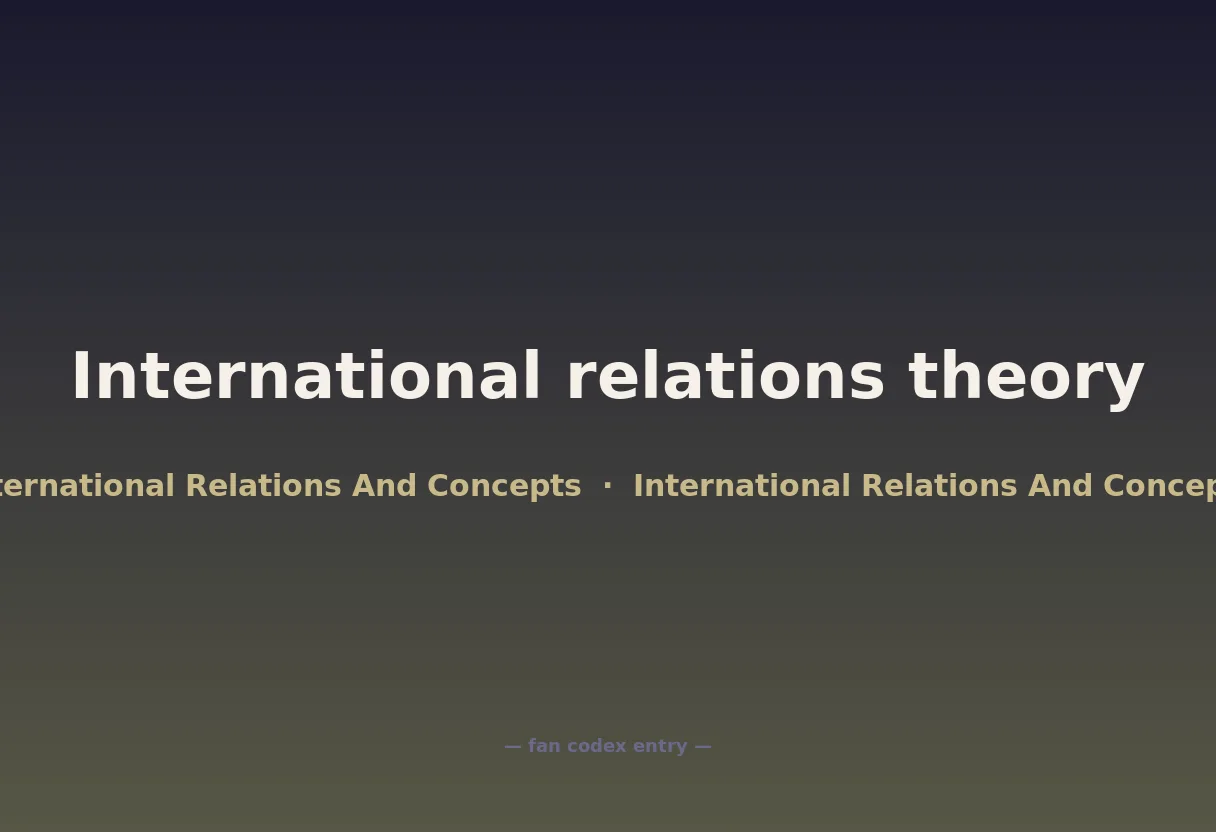 International relations theory
