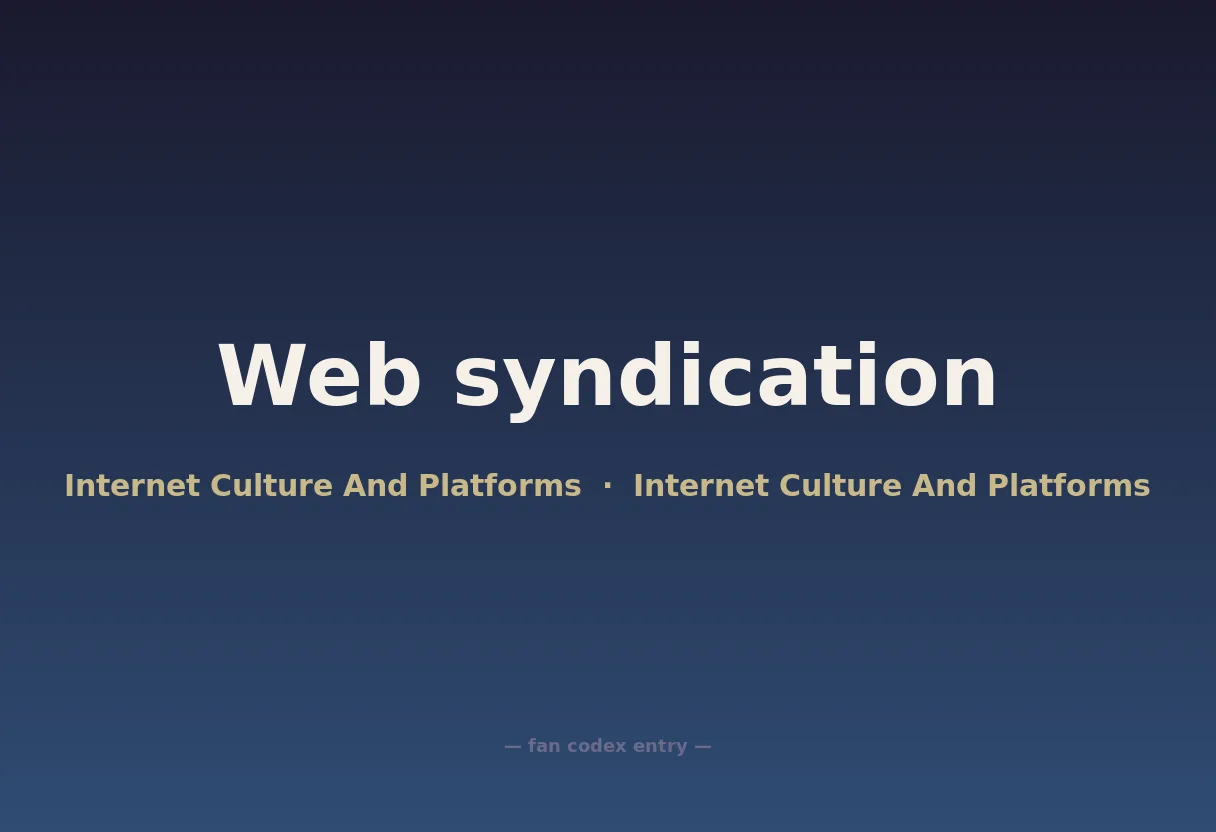 Web syndication