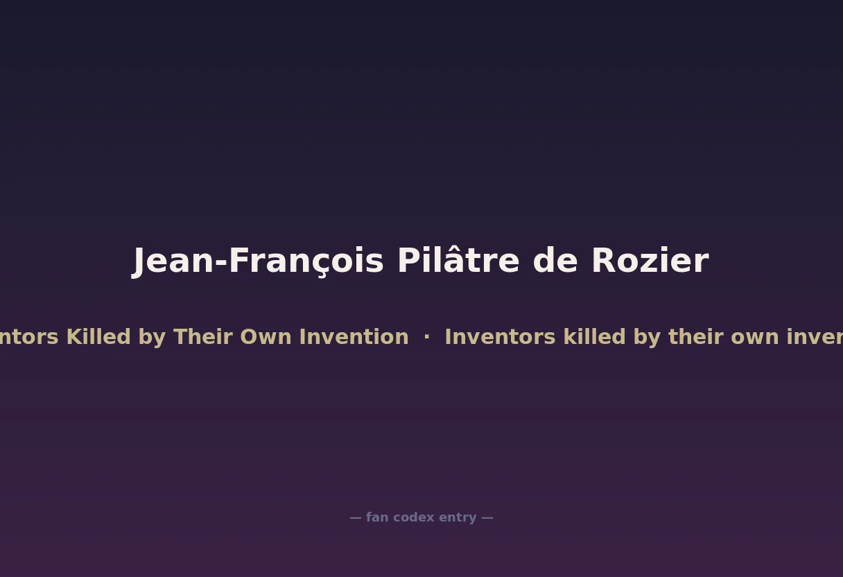 Jean-François Pilâtre de Rozier