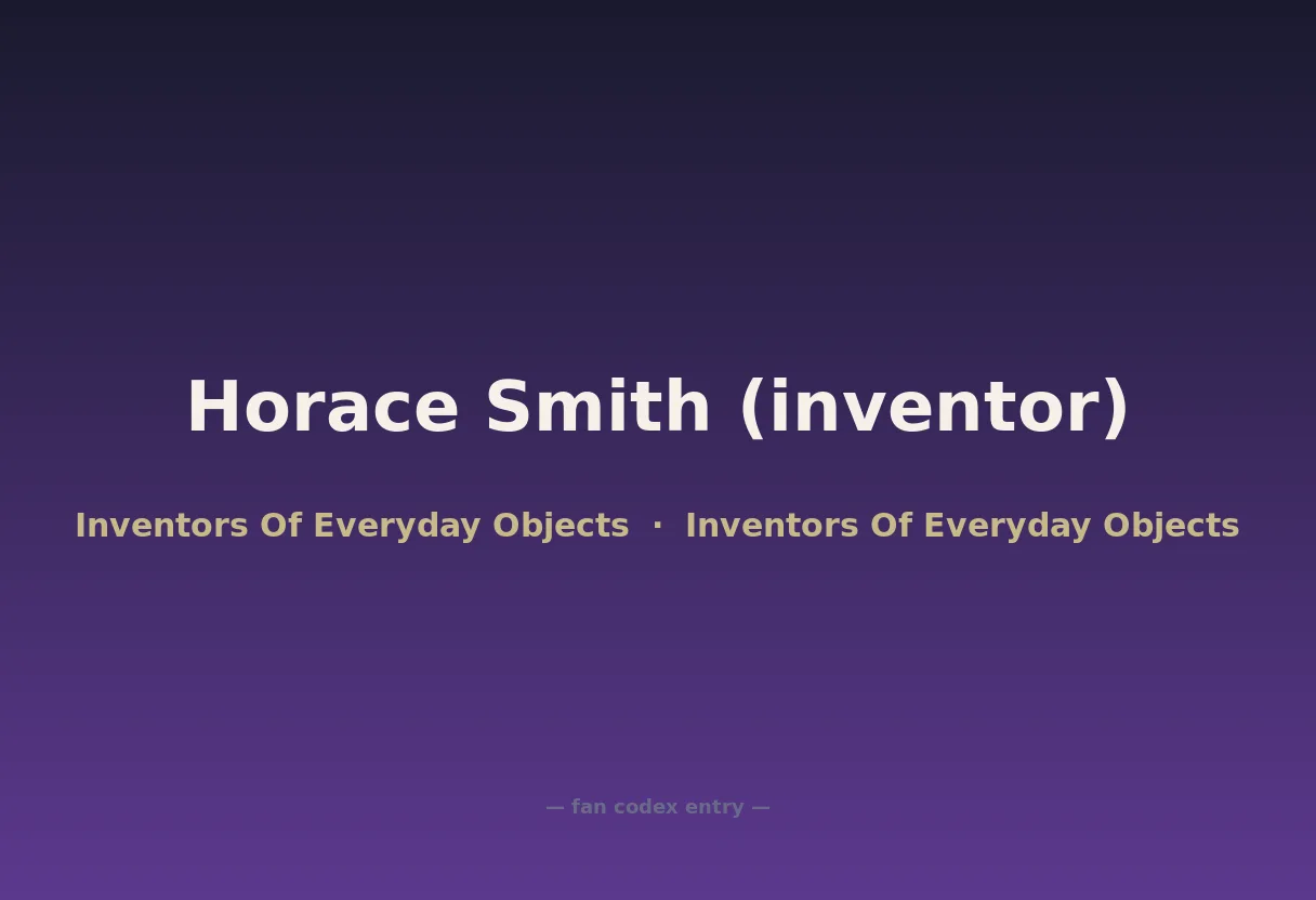 Horace Smith (inventor)