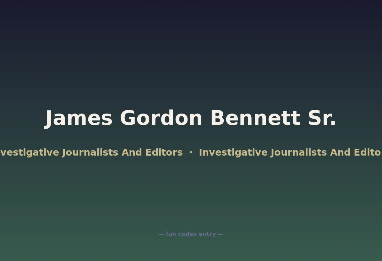 James Gordon Bennett Sr.