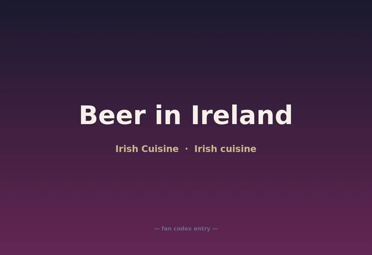 Beer in Ireland