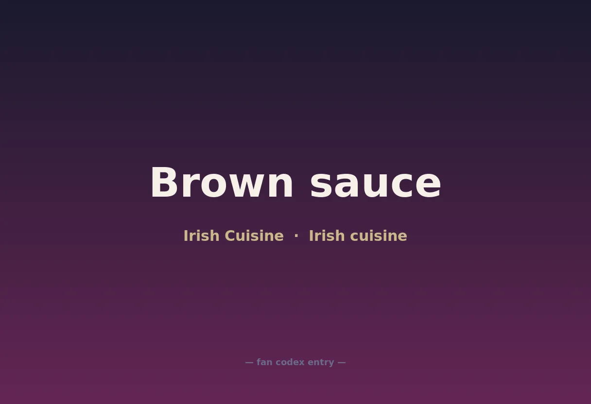 Brown sauce