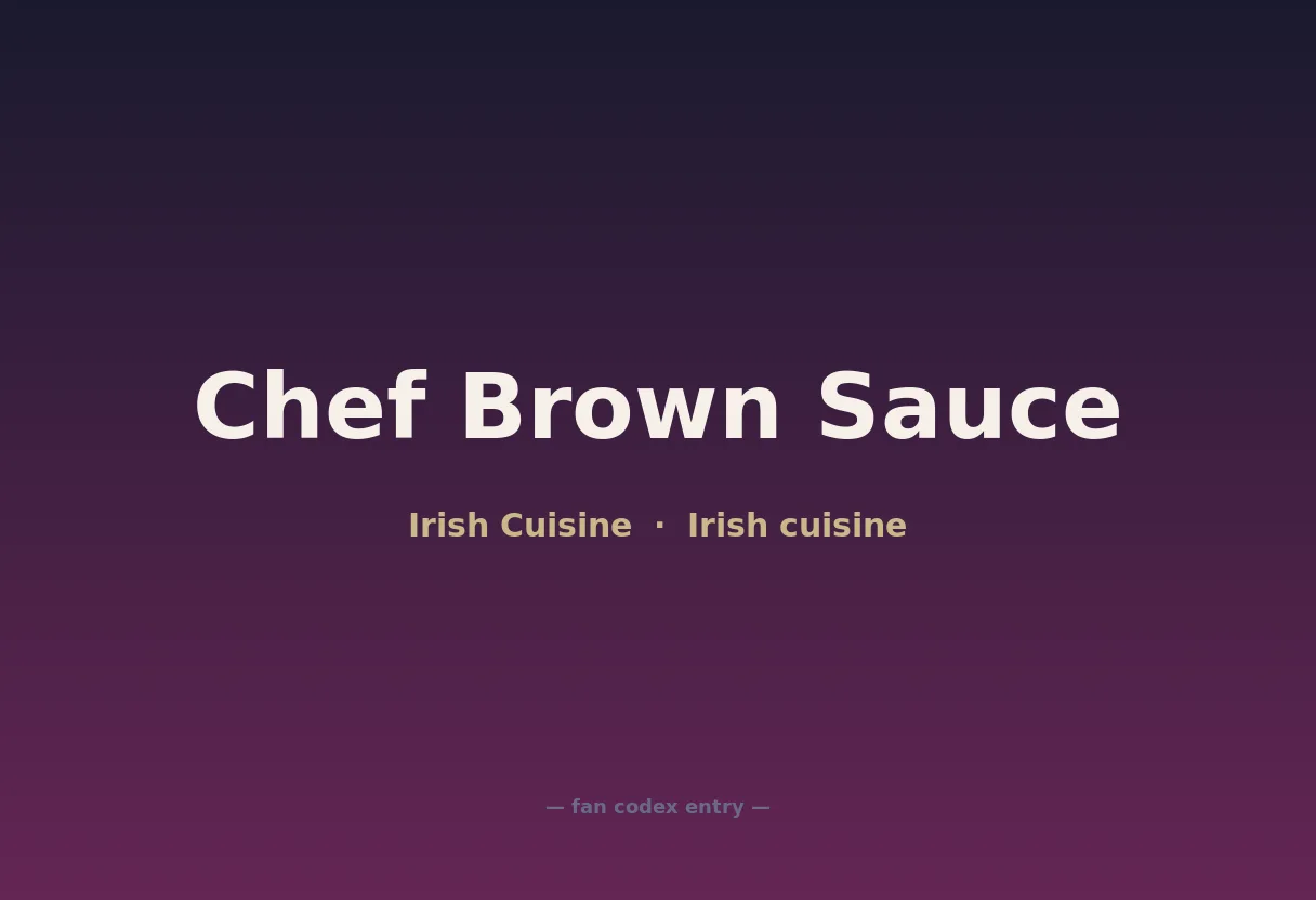 Chef Brown Sauce