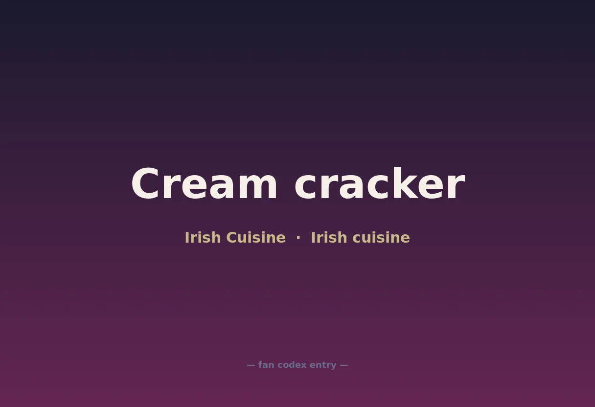 Cream cracker