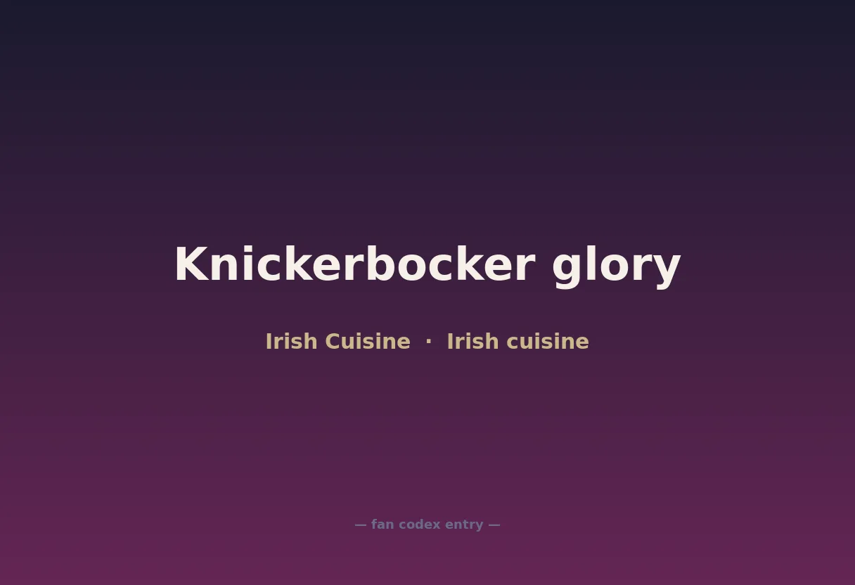 Knickerbocker glory
