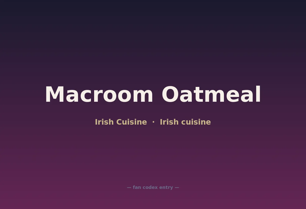 Macroom Oatmeal