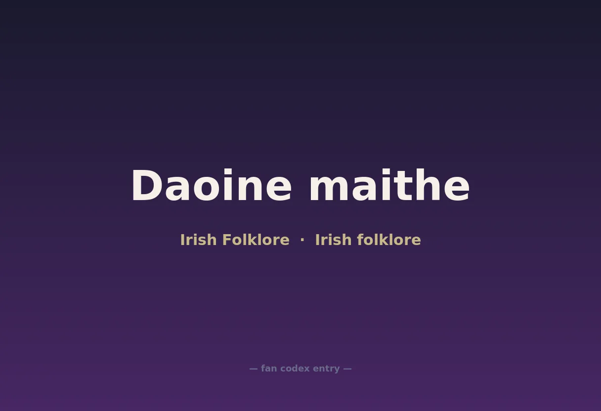 Daoine maithe