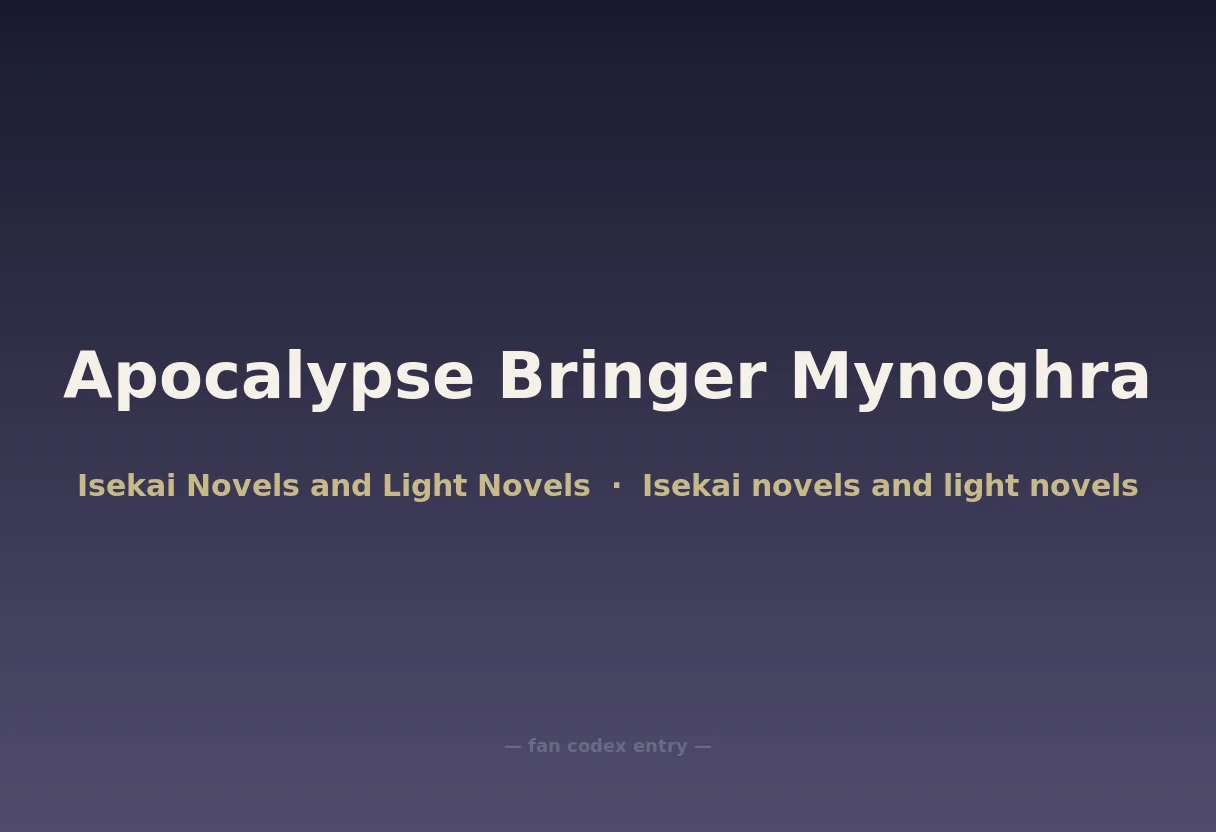 Apocalypse Bringer Mynoghra