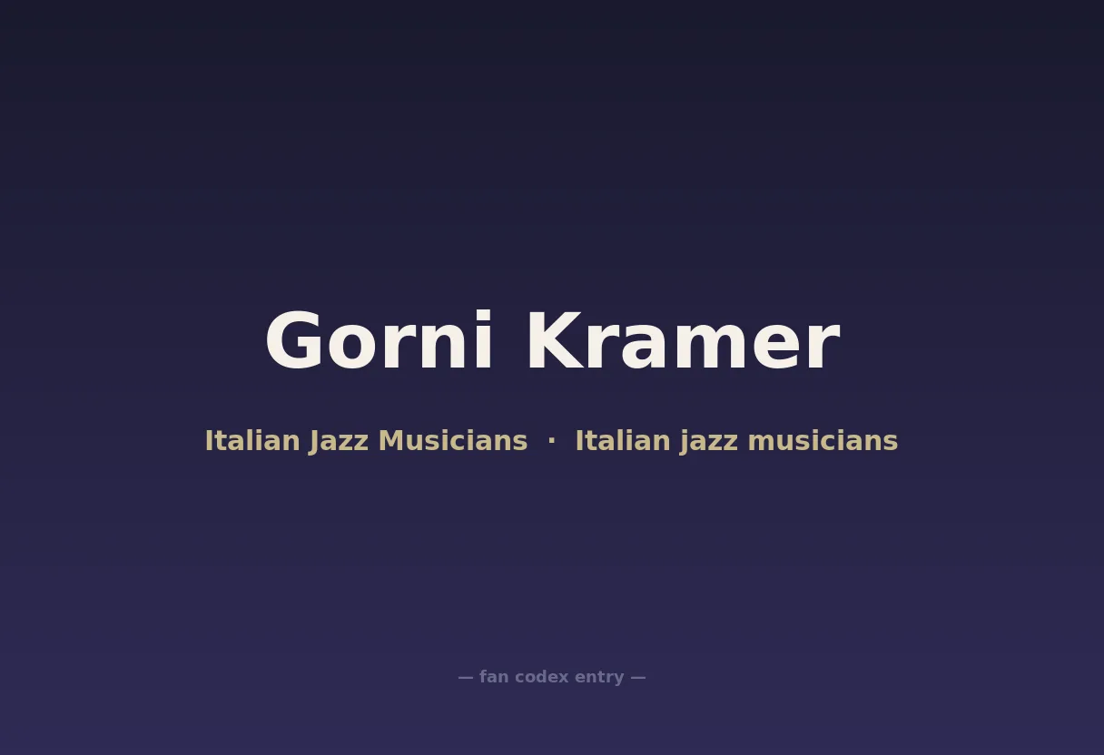Gorni Kramer
