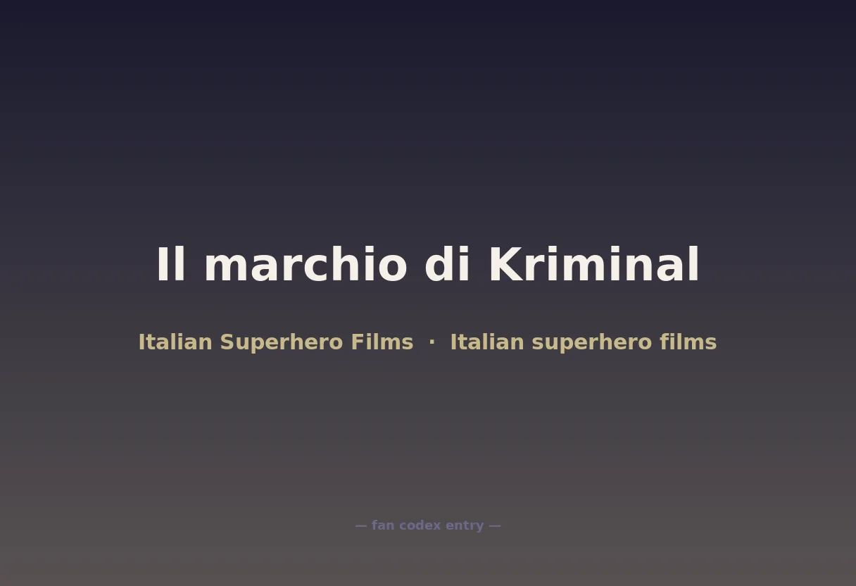 Il marchio di Kriminal