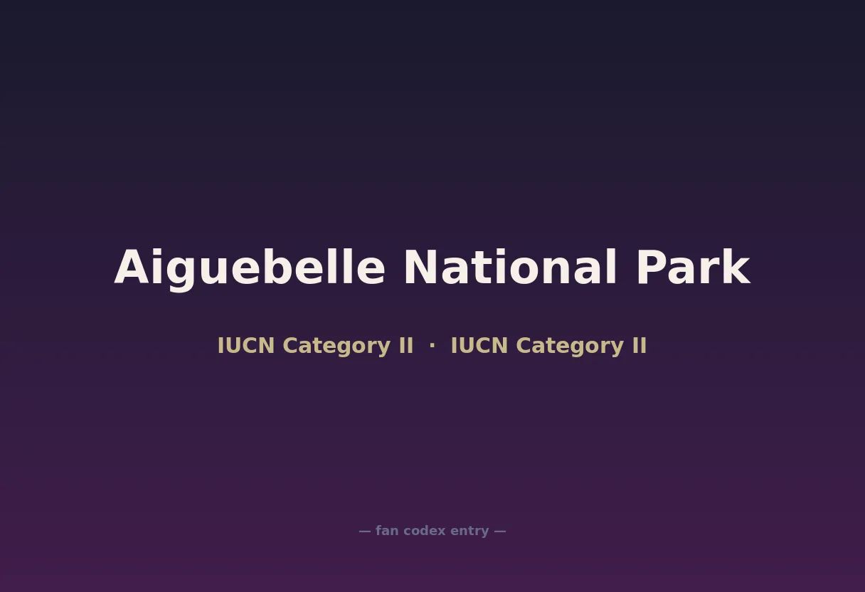 Aiguebelle National Park