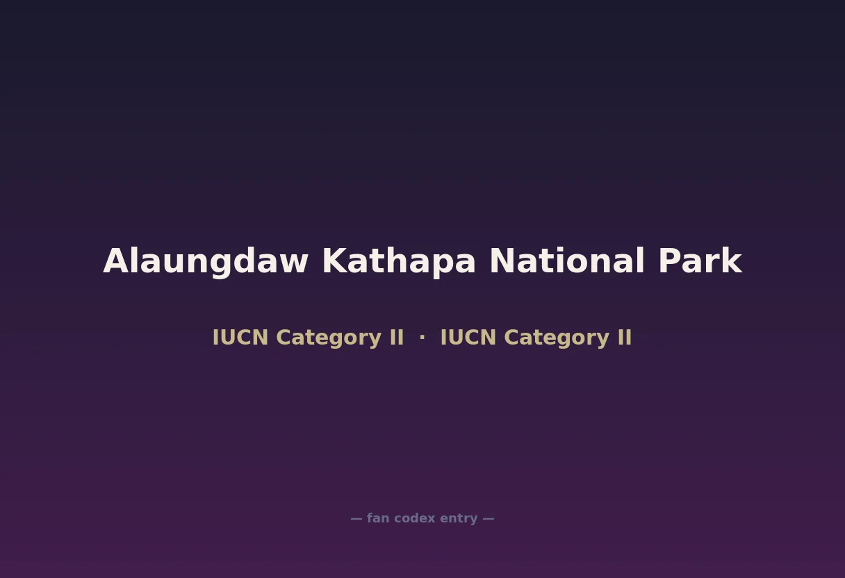 Alaungdaw Kathapa National Park