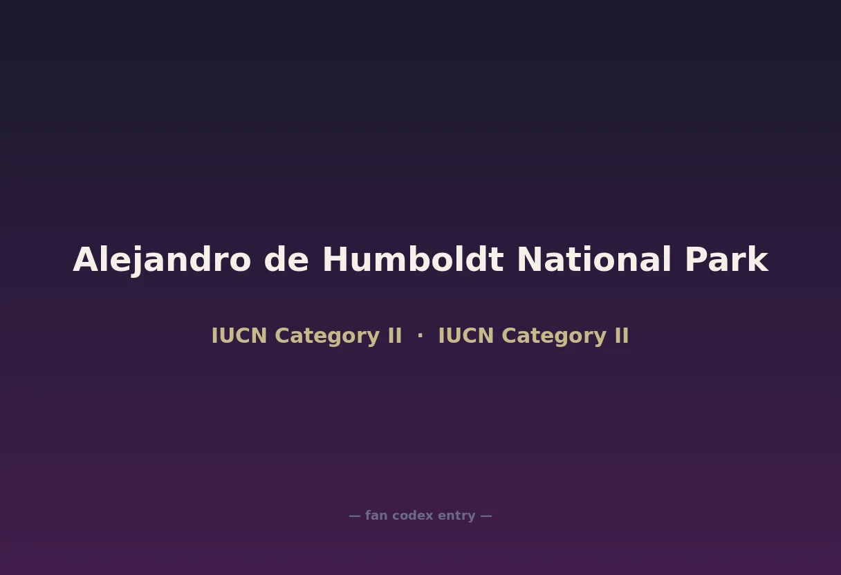 Alejandro de Humboldt National Park