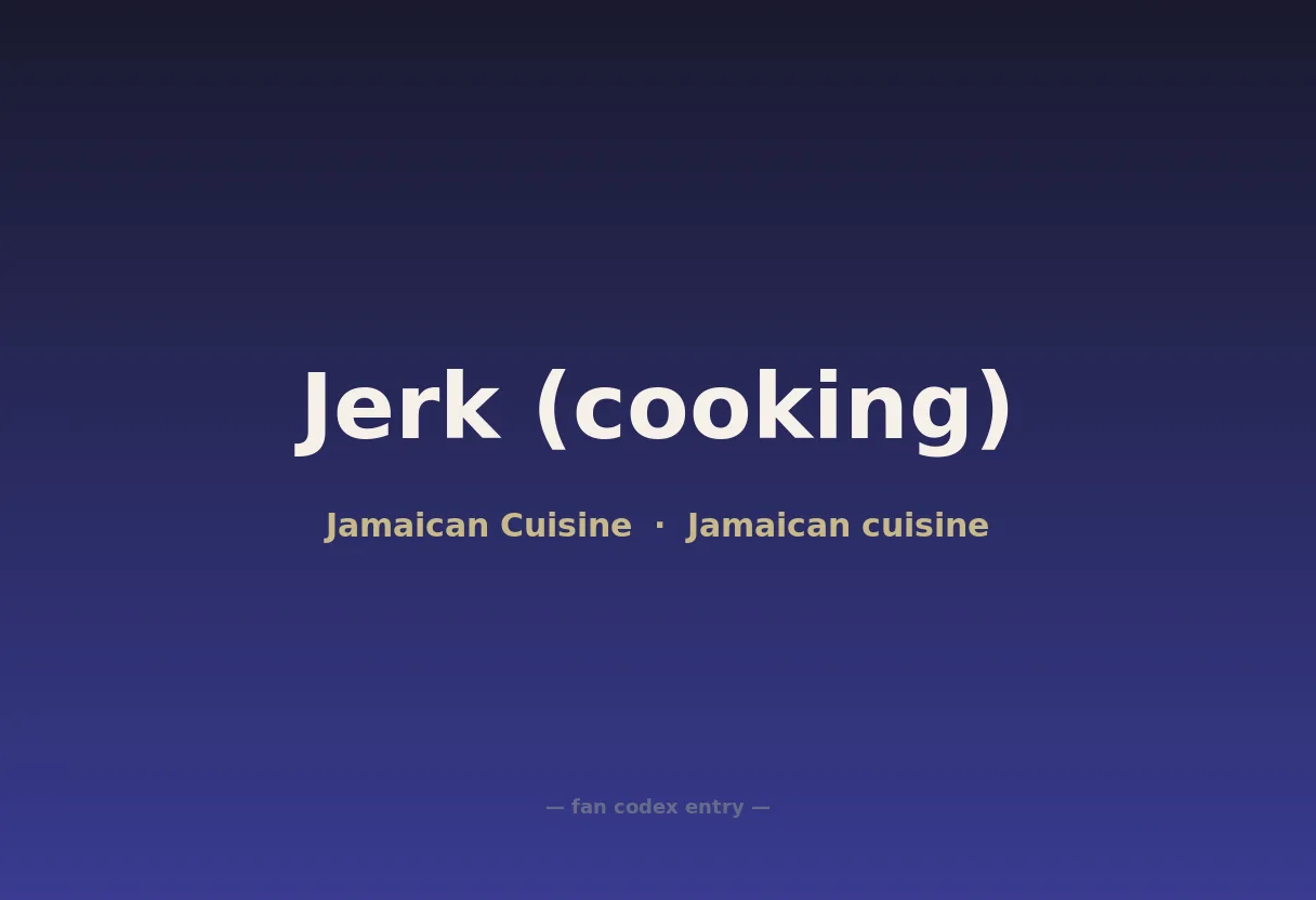 Jerk (cooking)