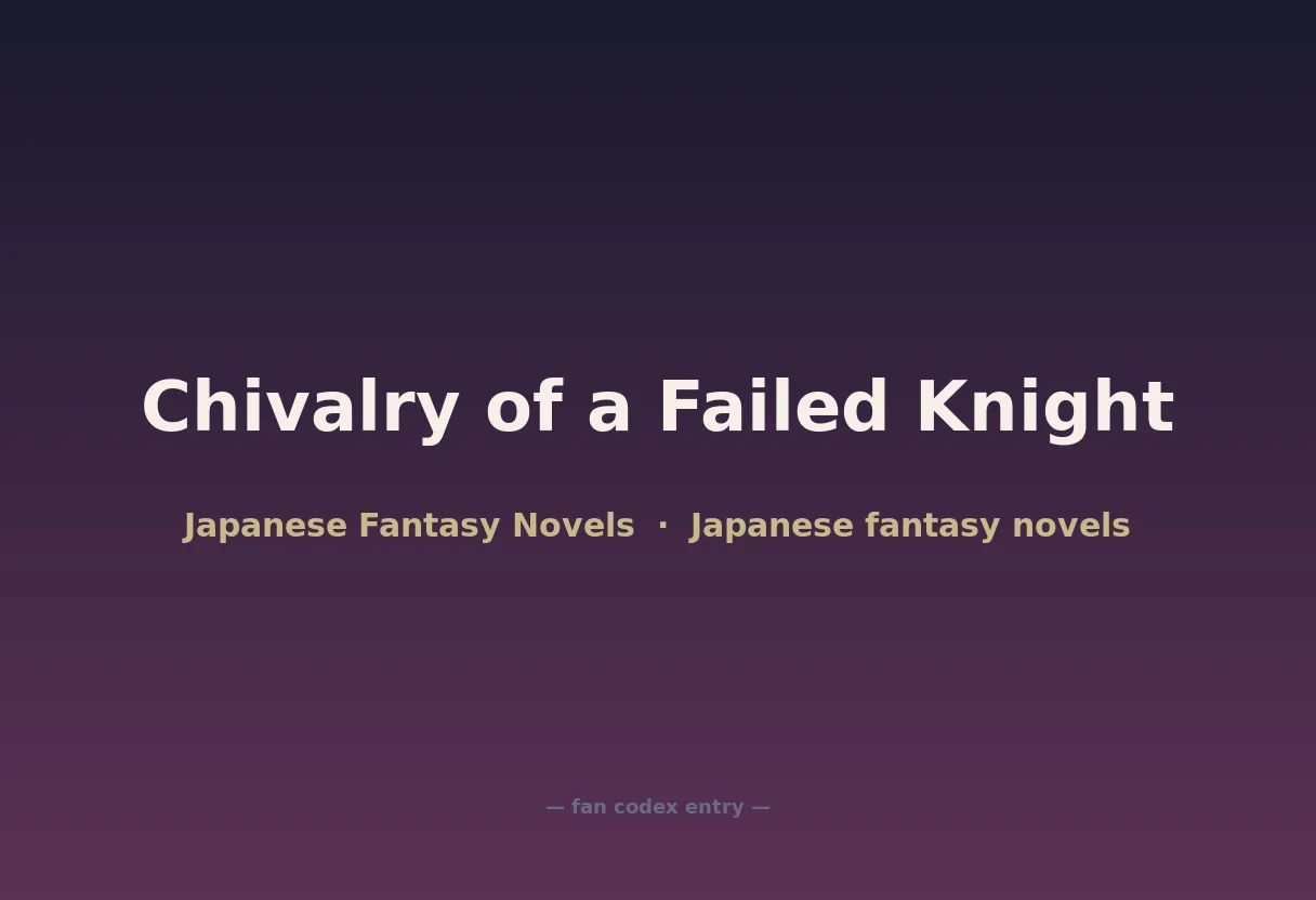 Chivalry of a Failed Knight