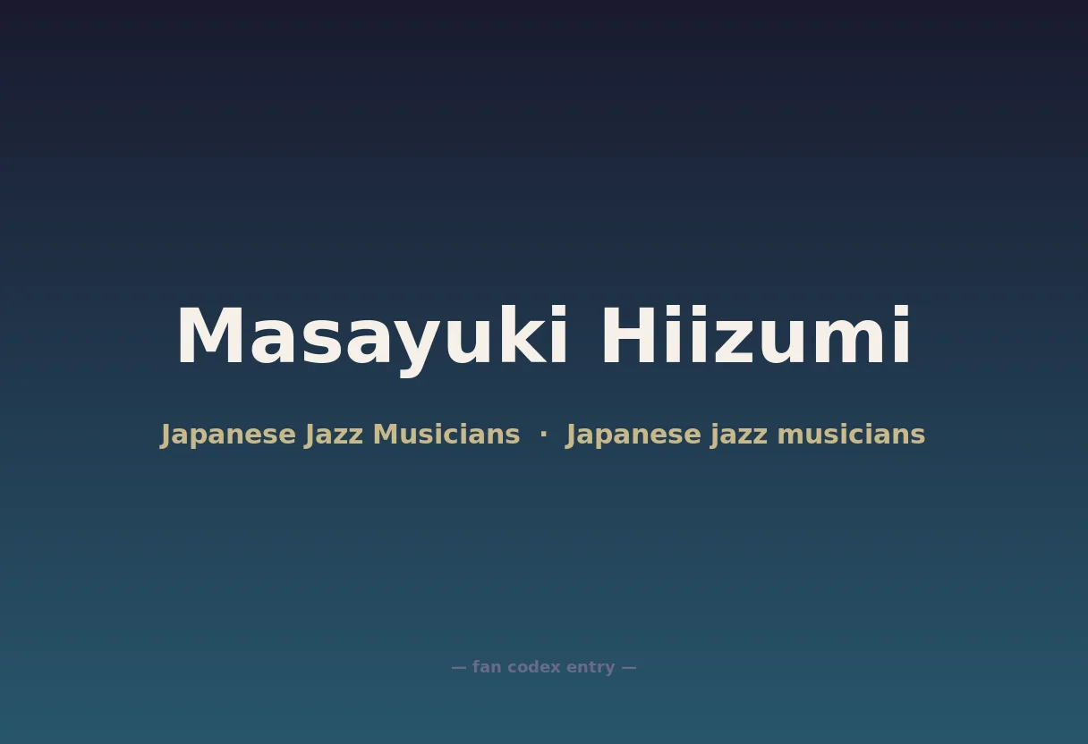 Masayuki Hiizumi